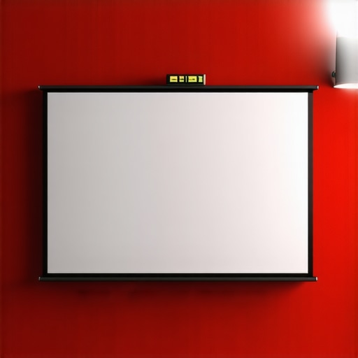 The Trick to Leveling a Projector Screen on a Crooked Wall