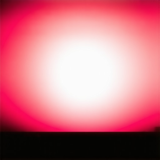 A projection screen displaying a hotspot effect due to high screen gain.