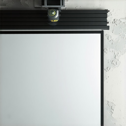 The secret to a perfectly level fixed-frame screen on uneven walls